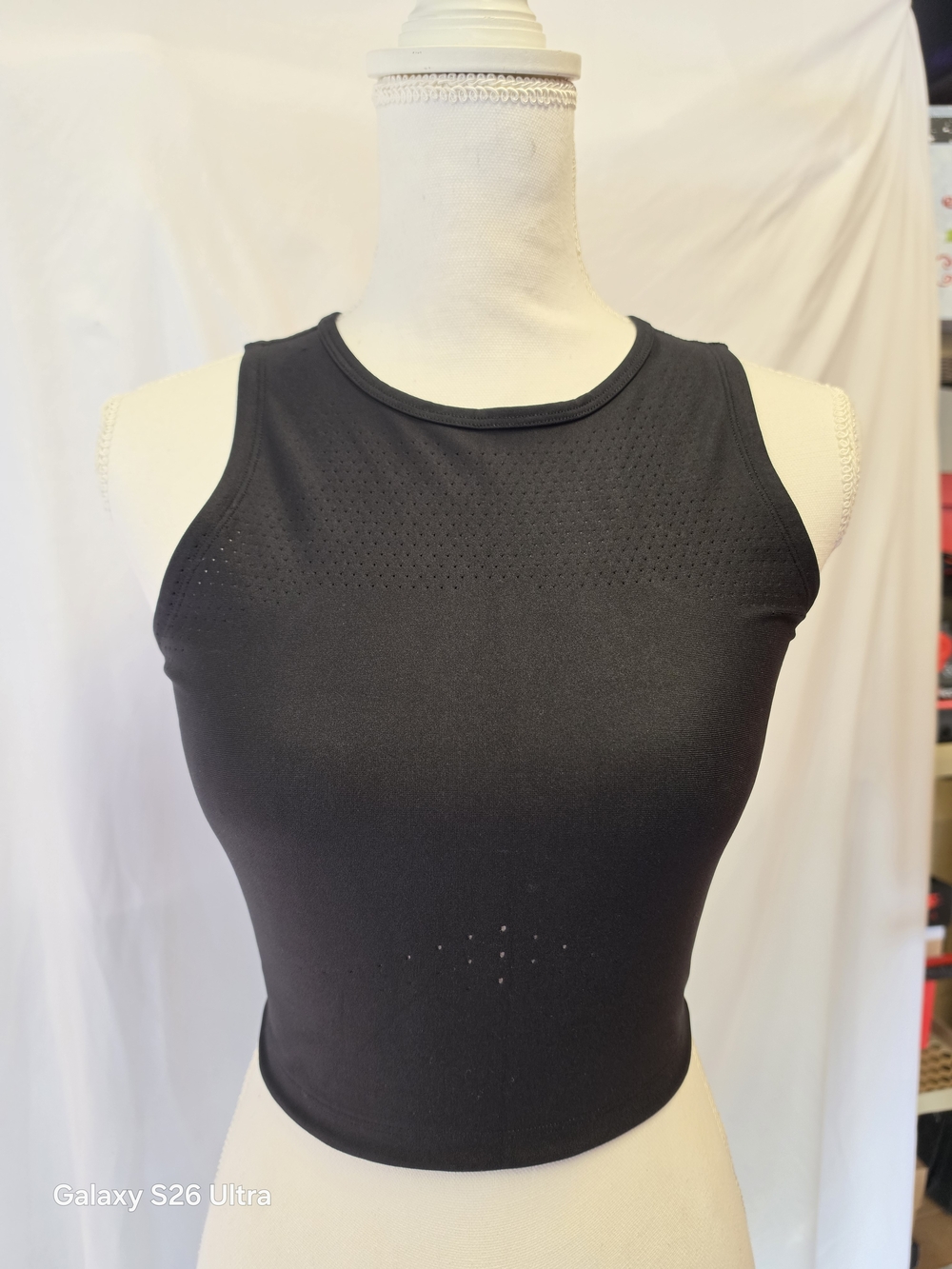 lululemon athletica Black High-Neck Athletic Crop